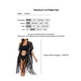 thumbnail image 2 of Enwejyy Womens Summer Beach Style Belted Breathable Sheer Lace Swim Dress Sunscreen Cover-ups, 2 of 4