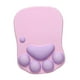 thumbnail image 5 of Alfombrilla de ratón con diseño de pata de gatito, con respaldo antideslizante para la muñeca, cómoda para el escritorio Rosa púrpura, 5 of 9