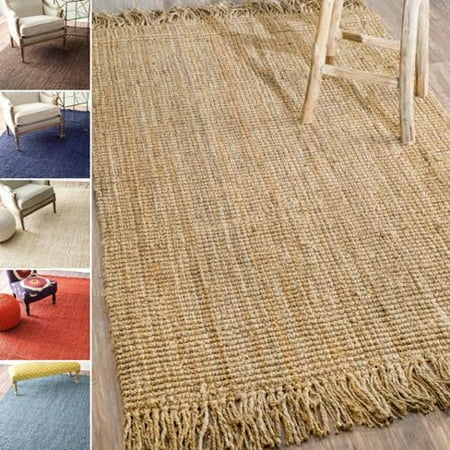 Nuloom Handmade Eco Natural Fiber Chunky Loop Jute Rug 7 6 X 9 Nuloom Handmade Eco Natural Fiber Chunky Loop Jute Rug 7 6 X 9