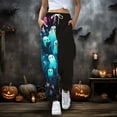 thumbnail image 2 of LUOGENLI Pantalon Décontracté pour Femme Nouveau Pantalon Décontracté Imprimé pour Femmes Pantalon Décontracté pour Femmes Extensible Pantalon Décontracté pour Femme Grande Taille Noir TG, 2 of 5