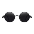 thumbnail image 3 of Gafas de sol retro Yinane Steampunk Metal Negro Gris, 3 of 6