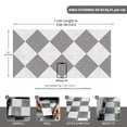 thumbnail image 5 of Peel and Stick Floor Tile, Grey Checked Pattern Continuous Vinyl Roll Flooring – 15.7'' x 19.68 ft Roll Covers 25.83 sq. ft, Effortless Alignment, Seamless Look Design for Bathroom, Kitchen, 5 of 18