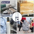 thumbnail image 4 of PACRON Pre-Stretched Stretch Wrap – 4 Rolls, 18" x 1500FT, 33 Gauge (80G Equivalent) – Clear Hand Shrink Pallet Wrap Film for Moving, Packing, Warehouse & Shipping – Tear-Resistant & Self-Adhering, 4 of 5