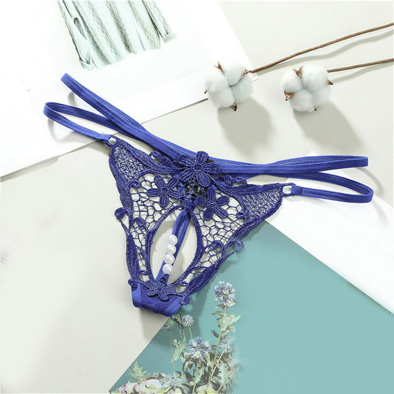 Lingerie Sets for Women Womens Printed Seamless Adhesive Panties Low Waist  Ice Silk Thong Panties