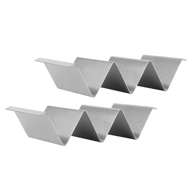 Soporte para tortitas de Taco de acero inoxidable, estante de almacenamiento para restaurante, Hotel, uso doméstico, cocina, 2 uds.