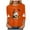 A-Orange, variant on mgoYE Halloween Shirts for Women 3/4 Sleeve Fall Shirts for Women V Neck Pumpkin Ghost Graphic Halloween Thanksgiving Party Tops(Red,3XL)