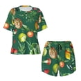 thumbnail image 4 of Picia Vegan Pajamas Sets for Women Soft Short-Sleeved Pjs with Lounge Shorts Two Piece Sleepwear-4X-Large, 4 of 9