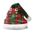 thumbnail image 2 of LIZUOJUN Under $4 Plush Santa Hat For Adults Festive Decoration Snug Fit Holiday Outfit Party Season Gift For Women Soft Knit Cozy Warmth Breathable Knit Lightweight Design, S, 2 of 4