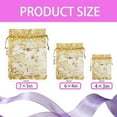 thumbnail image 2 of 300 Pcs Organza Bags for Gifts, Gold Sheer Drawstring Bags 3x4 4x6 5x7 Inch for Bulk Wedding Favor Bags, Jewelry Pouches, Candy Packaging with Drawstring (Gold, 3x4in 4x6in 5x7in), 2 of 7