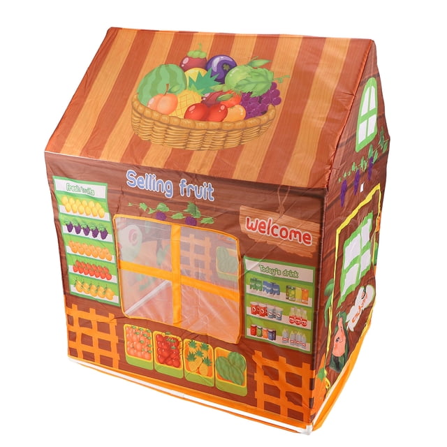 Tienda de juegos plegable, tienda de juegos para niños, tienda de juegos portátil para interiores, tienda de juguetes para niños con ventana, integración perfecta