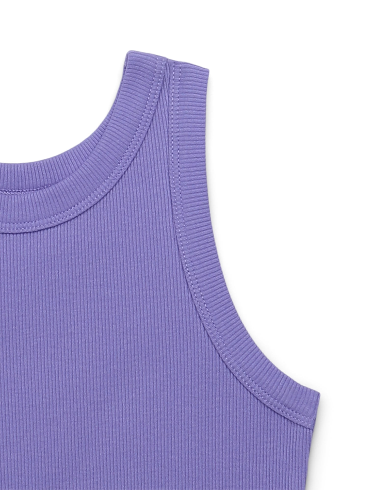 Wonder Nation Girls Kid Tough Ribbed Tank Top, Sizes 4-18 & Plus