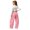 Z119 Pink, variant on Landzoo Little Girls Active Pants Curved Leg Sweatpants With Pockets Fall Casual Kid Girls Baggy Trousers