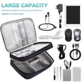 thumbnail image 4 of BILISPARK Electronics Travel Organizer Case - Double Layer Tech Pouch, Lightweight Shockproof Pouch with Removable Dividers | Fits 11" Tablet Computer,Black, 4 of 7