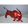 thumbnail image 6 of Nifao Modern Art of a Red Bull Made of Resin Statue – Home Decor Sculpture, 17"L x 14"W x 10"H, 6 of 11