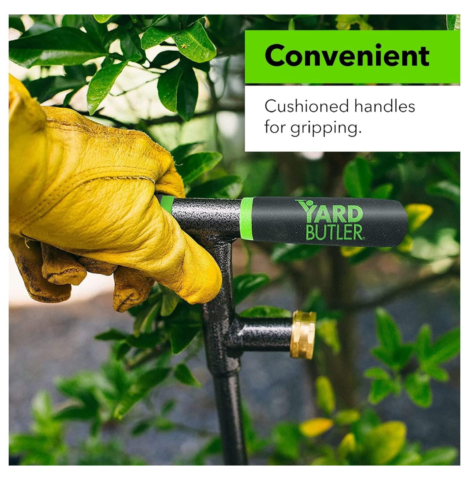 Yard Butler 36 Inch Deep Root Irrigator - Drip Watering Irrigator Tool - Soil and Root Penetration - Deep Plant and Tree Root Watering Feeder Tool Irrigation System Wand T-handle