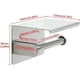 thumbnail image 5 of Portarrollos de papel higiénico, soporte para papel higiénico, estante para teléfono móvil, montaje en pared con adhesivo o perforación, acero inoxidable SUS304, 5 of 5