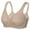 Toffee, variant on Womens Front Closure Wireless Unpadded Back Support Posture Plus Size Bra,36DD