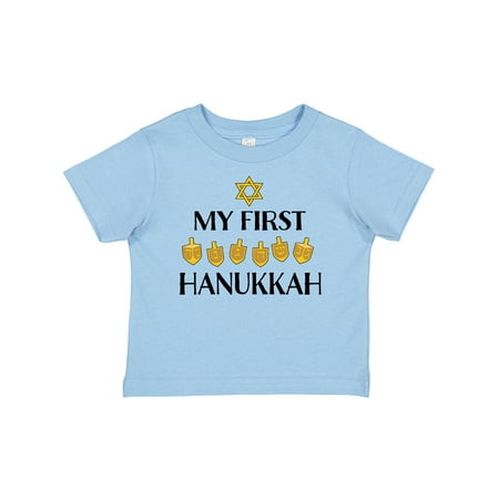 

Inktastic My 1st Hanukkah Dreidels in Gold Gift Baby Boy or Baby Girl T-Shirt