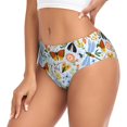 thumbnail image 2 of Fotbe Insects and Flowers Calzones Estampados para Mujer – Ropa Interior de Algodón, Cómoda, Suave y Elástica-Large, 2 of 6