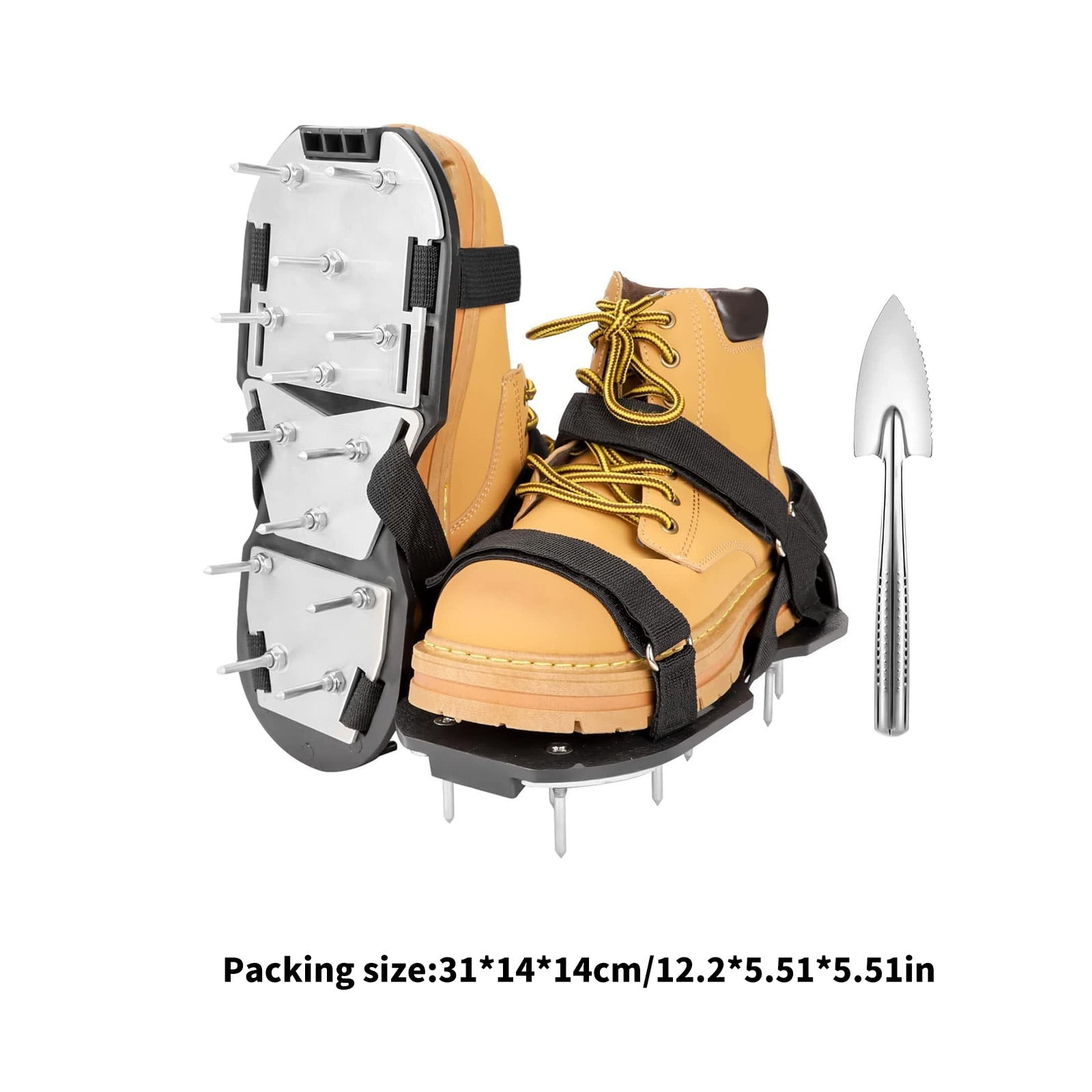 Lawns Aerator Shoe Metal Aerator Sandals For Rock Soil And Lawns Exercise With Adjustable Straps
