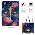 thumbnail image 2 of Celestial Moth Moonlit Floral Garden Picnic Blanket Waterproof Outdoor Beach Blanket Hand-held Pad Suitable for Travel, Camping, Beach, Family Gatherings, 2 of 8