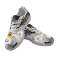 thumbnail image 2 of COEQINE Women Running Shoes Butterfly Sunflower Gray Marble White Sole Girls Sneakers Hiking Camping Air Mesh Training Athletic Shoes Fitness Footwear, 2 of 7