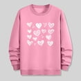 thumbnail image 4 of Ceisia Men's Regular-Fit Crew-Neck Double-Heart Hand-Drawn Printed Casual Sweatshirt Gift, 4 of 6