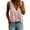 Pink, variant on Pumxq Women's Tiered Ruffle Hem Tank Tops Summer Deep V Neck Sleeveless Peplum Tops Casual Solid Loose Fit Blouses Black L