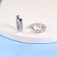 thumbnail image 7 of Limerencia Titanium Jewelry Hoop Earrings, 5A Cubic Zirconia, Titanium, for Women Sensitive Ears, 7 of 7
