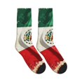 thumbnail image 4 of Men's Mexico-Flag- Print Novelty Athletic Socks Women's Digital Printing Funky Patterned Crew Socks, 4 of 7