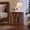 Brown, variant on Accreate Modern Fluted Nightstand, 24" Bedside Table Small Accent Storage Cabinet with 2 Drawers, Curved Stable Base Side End Table