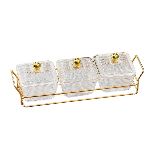 Bewildely Platos versátiles divididos para servir, de frutos secos y bandeja de frutos secos para aperitivos, color marrón Almacenamiento y organización del hogar tipo 11