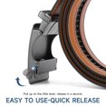 thumbnail image 4 of GAEKEAO Ratchet Belt for Men Genuine Leather 1 3/8" - Micro-Adjust Buckle Trim to Fit Dress Belt Casual to Formal Gift Boxed, 4 of 9