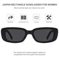 thumbnail image 2 of Gafas de sol JASPIN Rectangle Y2K Retro 90s UV400 para mujeres y hombres, 2 of 4