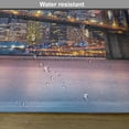 thumbnail image 6 of Ambesonne City Place Mats Set of 4, Sunrise in Brooklyn Bridge, Standard Size, Blue, 6 of 6