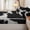 Black White, variant on Erosebridal Bold Contrast Cowhide Print Zipper Twin Comforter Sets with Fitted Sheet and 2 Pillowcases,Chunky Furry Patch Accent Zipper Bedding Set,Black White,4-Piece,Black Reversible