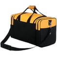 thumbnail image 3 of East West U.S.A D3022 22" Sports Duffle Gym Travel Gear Bag, Yellow/Bk, 3 of 4