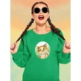 thumbnail image 2 of Whatever Cat Sweatshirt Women -Kayomi Harai Designs, Female Large, 2 of 4
