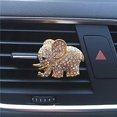 thumbnail image 1 of Car Air Vent Clips Elephant Car Air Conditioning Freshener Clip Rhinestone Elephant Air Vent Decorations, 1 of 4