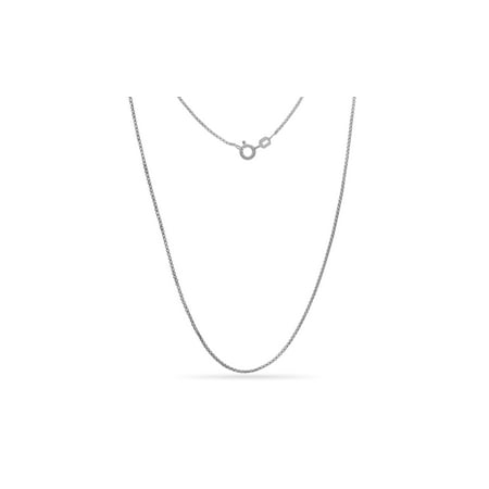 Silver Open Link Chain - Sterling Silver Open Box Link Chain Necklace 16 Inch