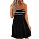 thumbnail image 1 of Sin tirantes de elasticidad para las mujeres verano estampado tubo Tops Casual Sexy fuera del hombro vestido de vacaciones Pompotops ghjkhdj17972, 1 of 4