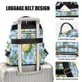 thumbnail image 3 of FORMRS Mini Backpack Purse for Women Quilted Travel Daypack Casual Shoulder Bag, Cartoon Plaid Lemon, 3 of 7