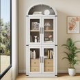 thumbnail image 4 of Modern LED Dressing Table with Mirror, Electrical Outlet Makeup Vanity Table, 3 Drawers, 3 Storage Shelves, 34.5 Inch Compact Dressing Table for Small Spaces, Bedroom Makeup Dressing Table, White Blac, 4 of 8