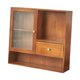 thumbnail image 2 of Organizador de maquillaje de madera para tocador con gabinete de exhibición de cajones múltiples compartimentos para la sala de estar baño en el hogar, 2 of 9