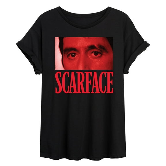 Scarface - Logo Tony Eyes - Women's Oversized Graphic T-Shirt