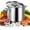9.84*9.84IN, variant on Heavy Duty Stainless Steel Stock Pot with Lid, 9.5-74 QT Tri-Ply Base Large Induction Cooking Soup Pot, Commercial Grade Saucepot for Seafood Boil, Canning, Tamale, Lobster