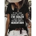 thumbnail image 1 of Vibrant Letter Print Crew Neck T-Shirt - Soft, Breathable, Relaxed Fit, Short Sleeve, Casual Wear for Spring & Summer - Women's Comfortable Clothing for Everyday Activities, 1 of 4
