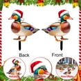 thumbnail image 5 of Christmas Chicken Outdoor Decorations, Christmas Yard Sign with Stakes, Cat Animal Garden Stakes Yard Art for Ground Yard Lawn Porch Sidewalk Xmas Winter Holiday Decorations, 5 of 7