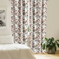 thumbnail image 2 of Ambesonne Floral Curtains, Nostalgic Blossoms Art, Pair of 28"x95", Multicolor, 2 of 5