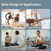Dual Wireless Lavalier Microphone for iPhone,Type-c Clip-on Mini Lapel Mics with Clip for YouTube/Facebook/Live Stream/Interview Plug-Play Lapel Microphone